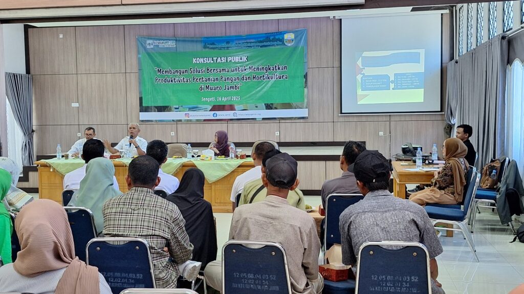 Konsultasi Publik: Bangun Solusi Bersama Tingkatkan Produktivitas Pertanian Pangan Muaro Jambi